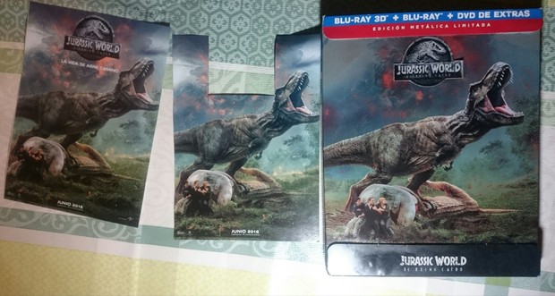 Steelbook (JURASSIC WORLD) con logo incluido en el Frontal hecho por mi je je. 