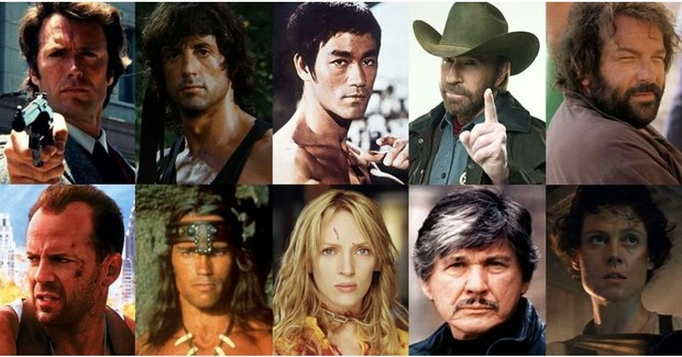 Los 55 Mejores Héroes de Acción de la Historia del Cine. 