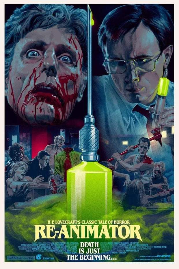 Se Cumplen 33 Años del Estreno de (RE-ANIMATOR). 