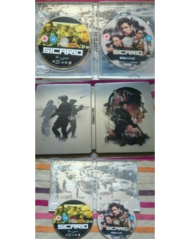 Interior y Exterior Steelbook (SICARIO). 