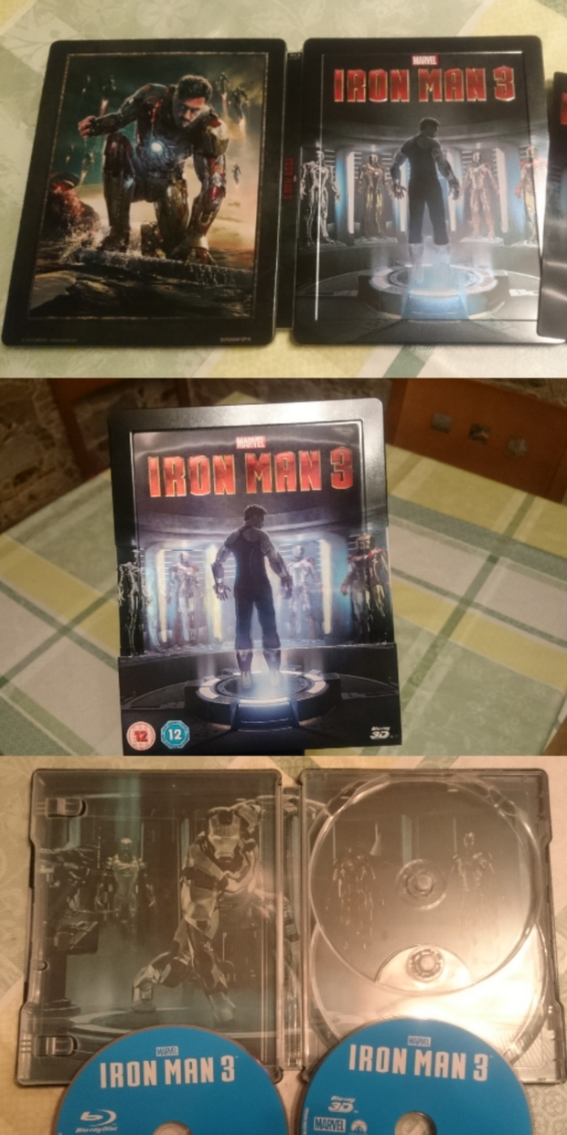 Steelbook Lenticular (IRON MAN 3) de Zavvi. 
