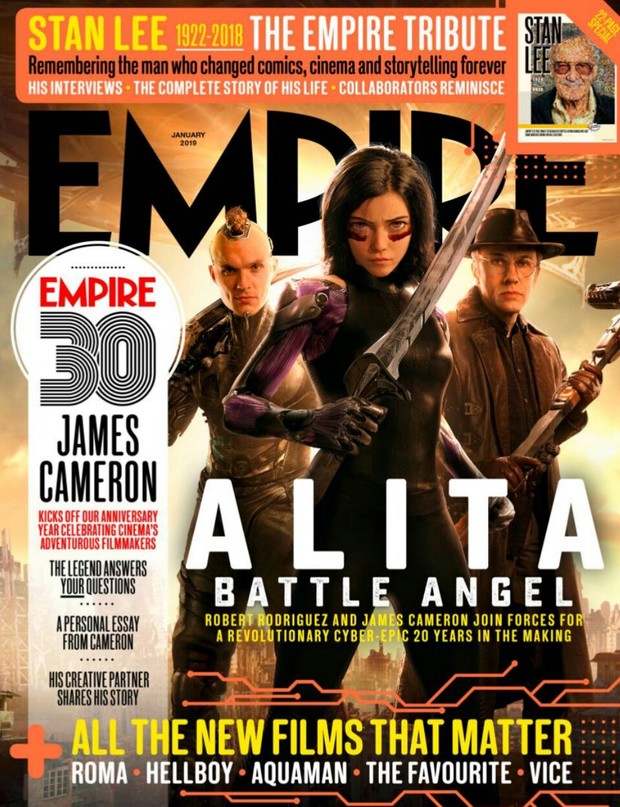 (ALITA, ANGEL DE COMBATE) en la Portada de EMPIRE. 
