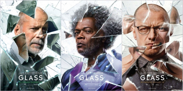 Tres Nuevos Pósters de (GLASS). Y Cuanto iba a Durar la Película?. 