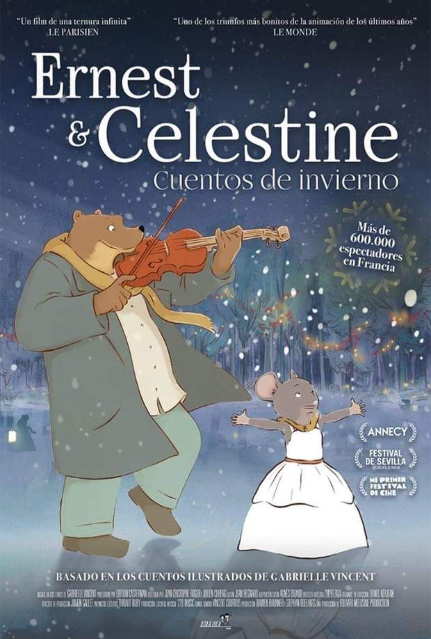 Póster y Trailer de (ERNEST & CELESTINE - Cuentos de Invierno). 