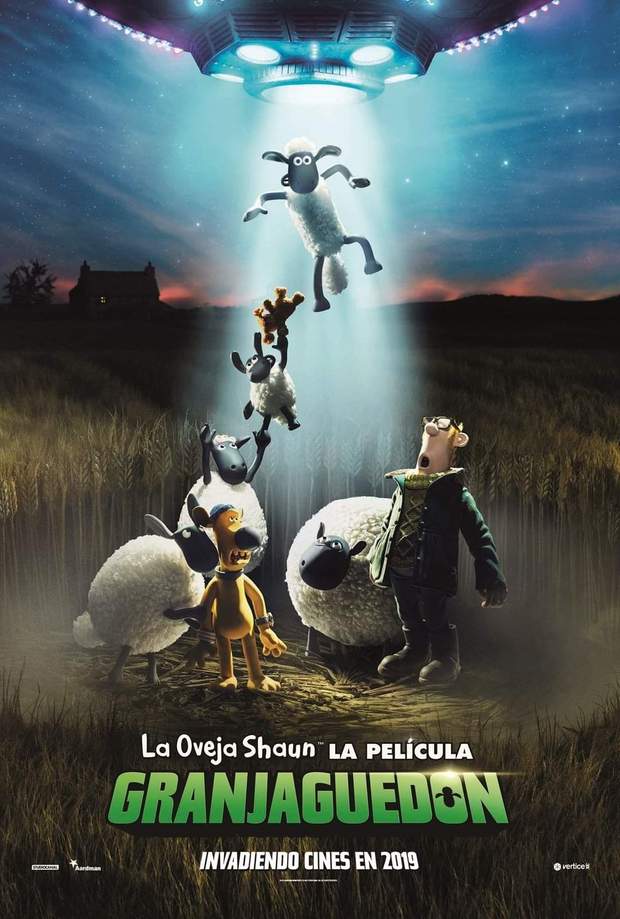 Póster de la Oveja Shaun (GRANJAGUEDON) La Película. 