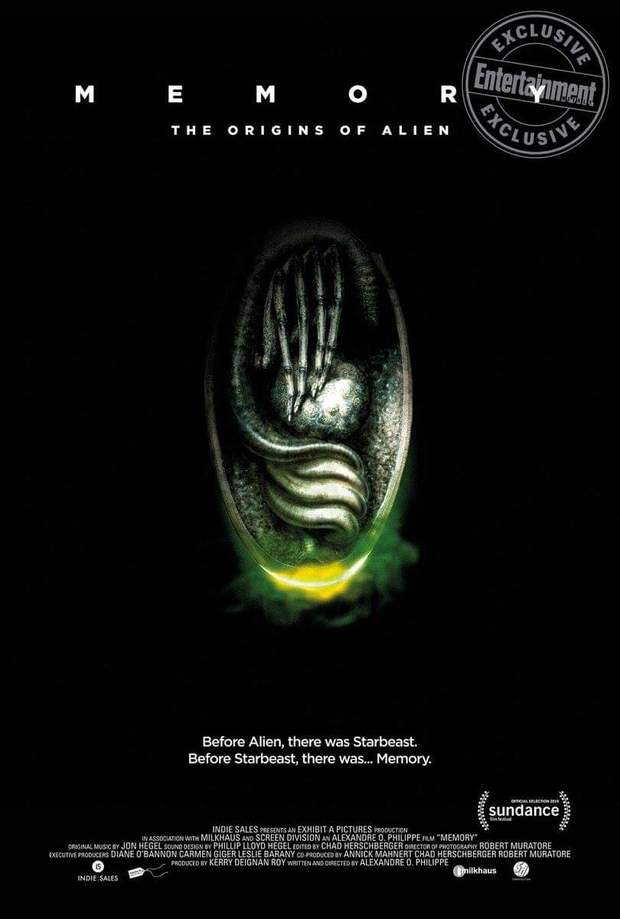 Póster "MEMORY". Documental sobre los Orígenes de (ALIEN). 