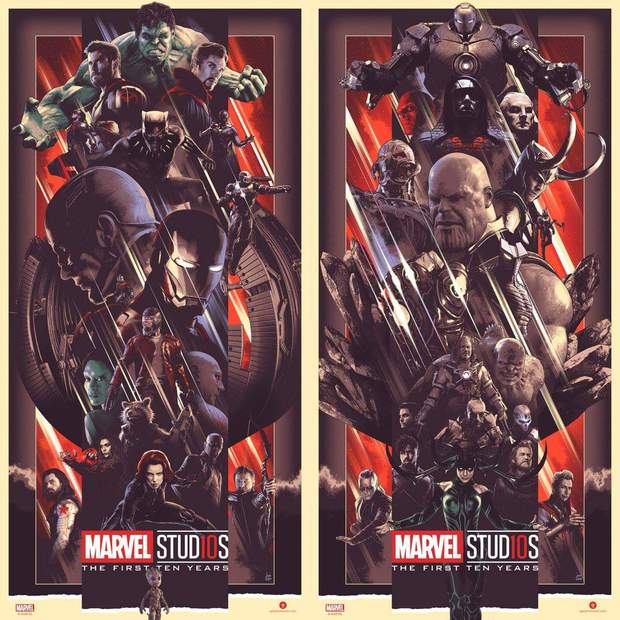 MARVEL Lanza 2 Espectaculares Pósters por su Décimo Aniversario. 