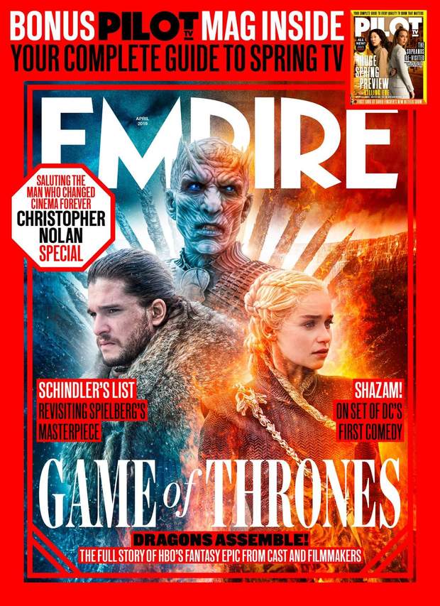 Portada de EMPIRE con (JUEGO DE TRONOS). 