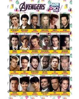 Imagen: Como serían (LOS VENGADORES) en los 90.