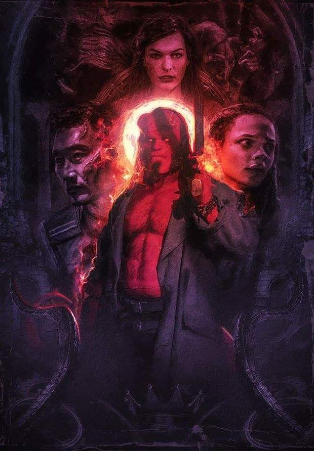 Pósters Individuales de los Protagonistas de (HELLBOY). 
