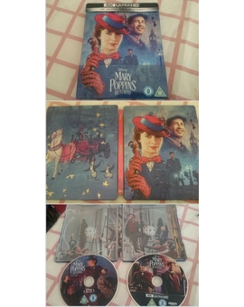 Steelbook (MARY POPPINS RETURNS) Sin Caras en el Lomo Recibido de Zavvi. 