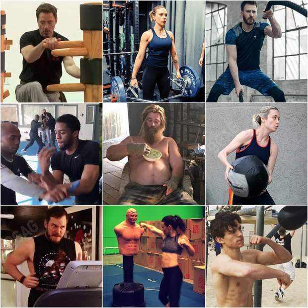 Imagen: Entrenamiento para (VENGADORES ENDGAME). 