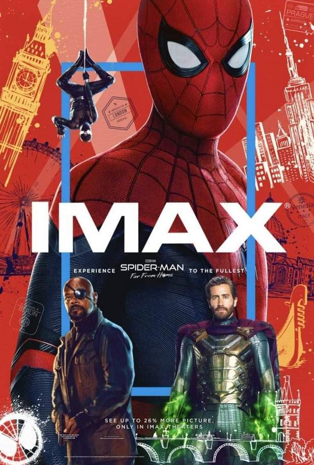 Póster IMAX de (SPIDERMAN - LEJOS DE CASA). 