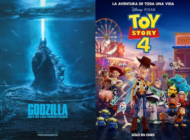 Ésta Semana 21 de Junio se Estrena (GODZILLA 2 y TOY STORY 4) Quién Ganará en Taquilla?. 