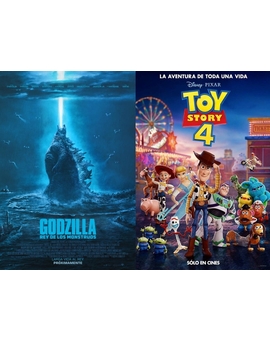 Ésta Semana 21 de Junio se Estrena (GODZILLA 2 y TOY STORY 4) Quién Ganará en Taquilla?. 