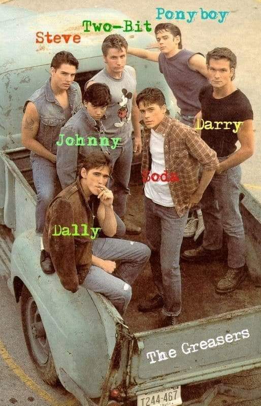 Imagen: The Greasers en (REBELDES - THE OUTSIDERS). 