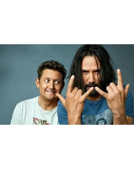 "Keanu Reeves" Se Transforma para el Rodaje de (BILL Y TED 3). 