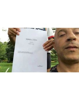 Imagen: "Vin Diesel" con el Guión de (RIDICK 4).