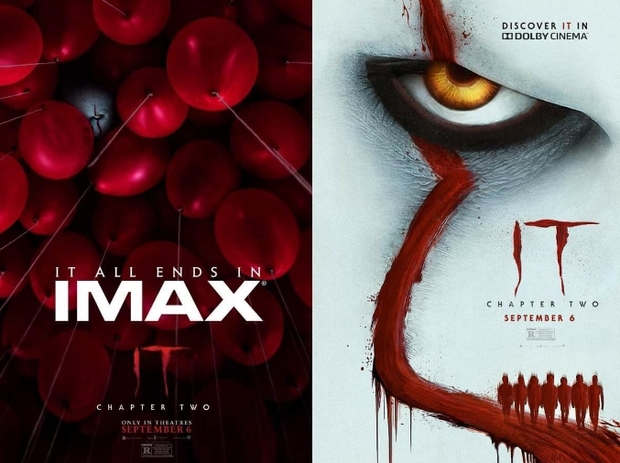 Pósters IMAX y DOLBY CINEMA de (IT, CAPÍTULO II). 