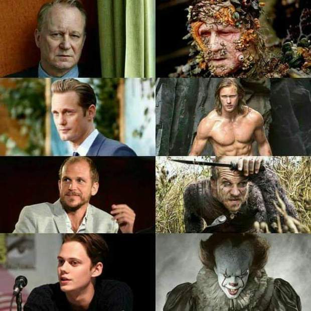 Imagen: Padre e hijos de la Familia Skarsgård.