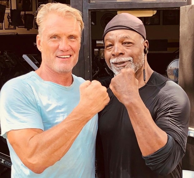 Imagen: "Dolph Lundgren y Carl Weathers" Revancha 34 Años Después. 