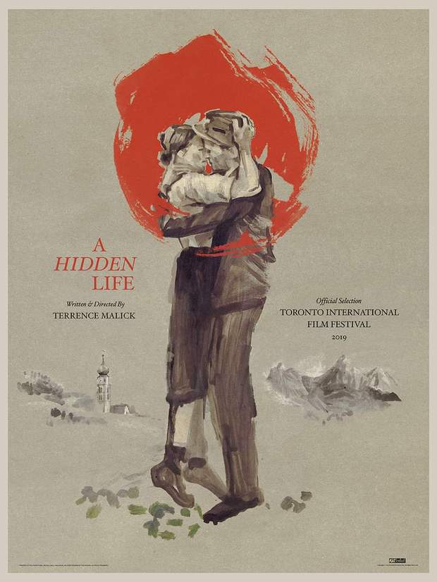 Póster de (A Hidden Life) Lo Próximo de "Terrence Malick". 