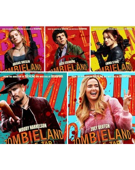 Pósters Individuales de los Protagonistas de (Zombieland 2). 