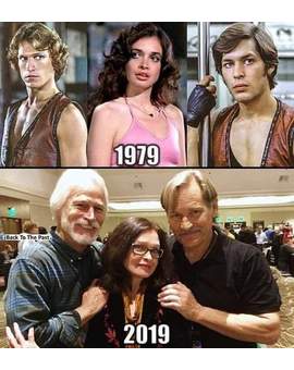 Imagen: Antes y Después de los Intérpretes de (The Warriors). 