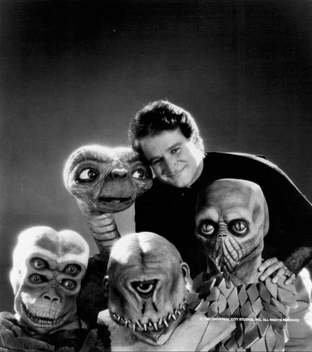 Imagen: "Robin Williams" del especial para TV (E.T and Friends, Magical Movies Visitors) de 1982.