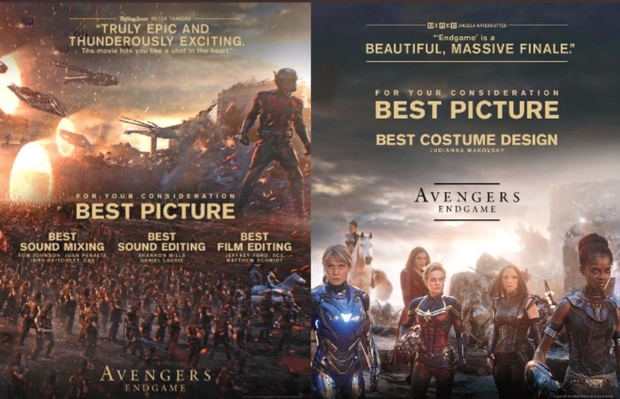 (Vengadores Endgame) Estrena dos Pósters para la campaña de los Oscars. 