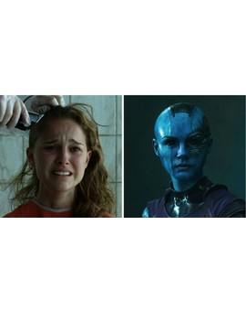 Actrices rapadas por exigencias del guión. 