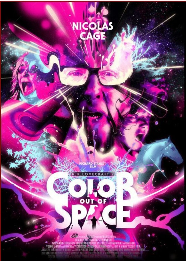 Póster (El Color que cayó del Cielo) con "Nicolas Cage". 