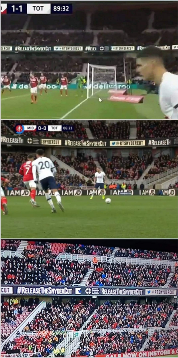 Imagen: Pidiendo el "Snyder Cut" hasta en el Fútbol. 