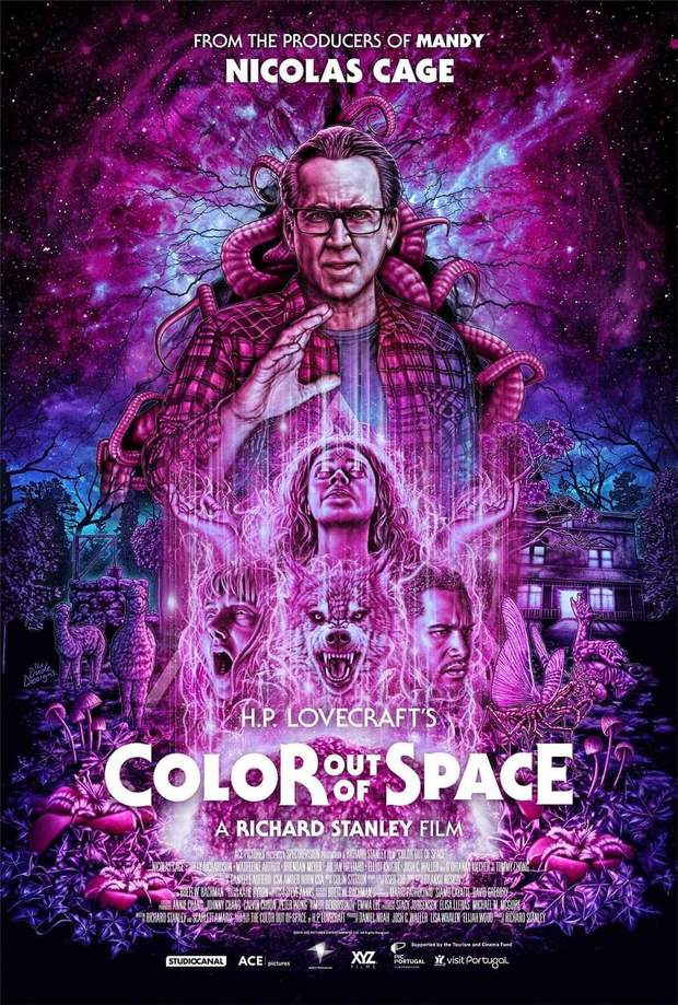 Póster (Color out of Space) con "Nicolas Cage". 