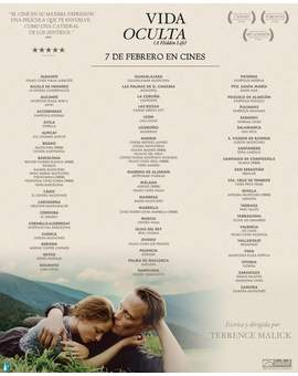 Listado de Cines donde se ha estrenado "Vida Oculta". 