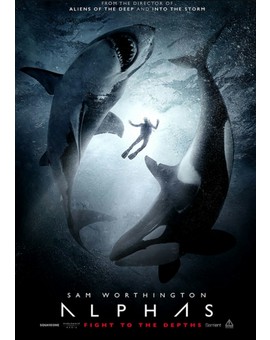 Póster (Alphas) con "Sam Worthington". 