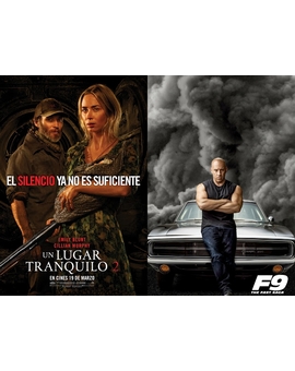 Retrasan los Estrenos por el Coronavirus (Un Lugar Tranquilo 2 y Fast and Furious 9). 