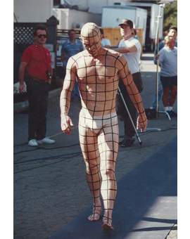 Imagen de "Robert Patrick" en el Set de (Terminator 2) para la captura del T-1000.