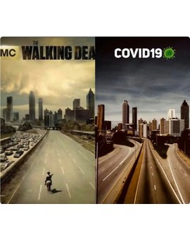 El Famoso Póster de (The Walking Dead) Se hace Realidad por el Coronavirus. 