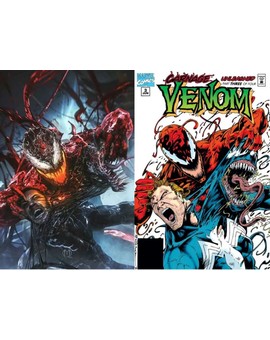 Espectacular Fan Art de (Venom 2) imitando a una famosa portada de cómic. 