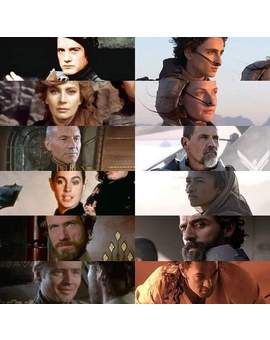 Imagen: "Reparto de (Dune) Antes y Después. 
