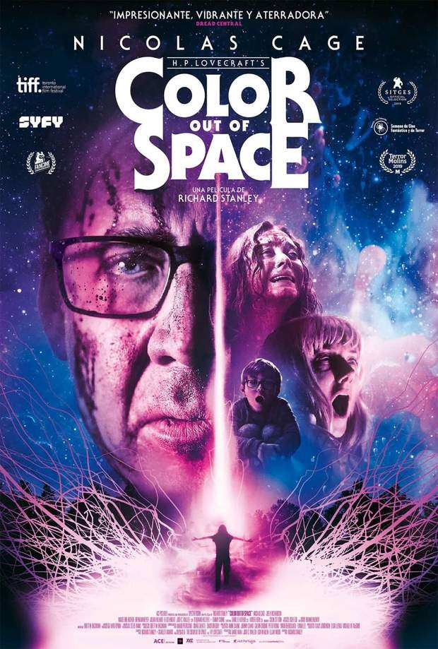 Póster (The Colour Out of Space) con "Nicolas Cage". 