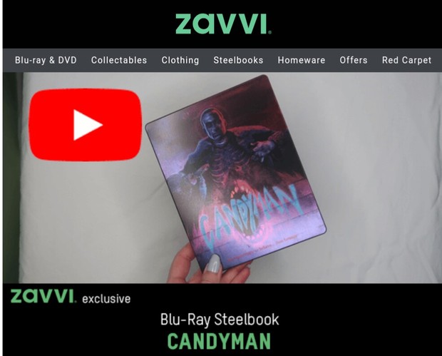 Unboxing Steelbook (Candyman) de Zavvi. 