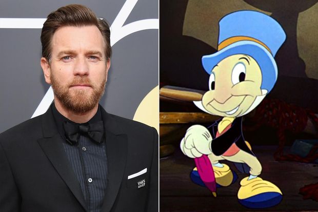 "Ewan Mcgregor" Será la Voz de Pepito Grillo en (Pinocho) de "Guillermo del Toro". 