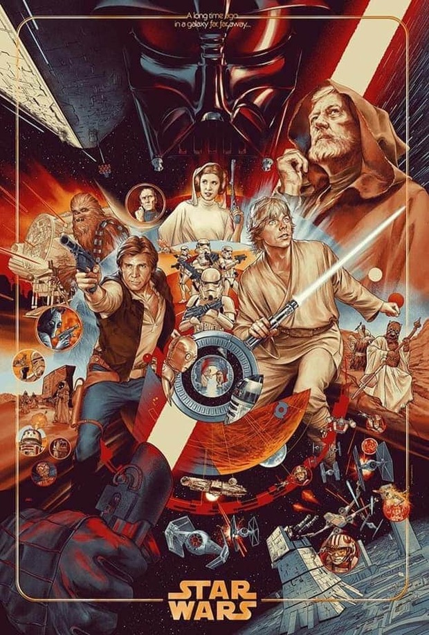 Póster Fan Art de (Star Wars). 