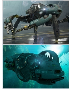 (Avatar 2) Imagen de uno de los Submarinos de los Océanos de Pandora. 