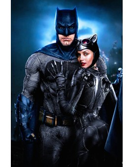 Fan Art de "Ana de Armas y Ben Affleck" como (Catwoman y Batman). 