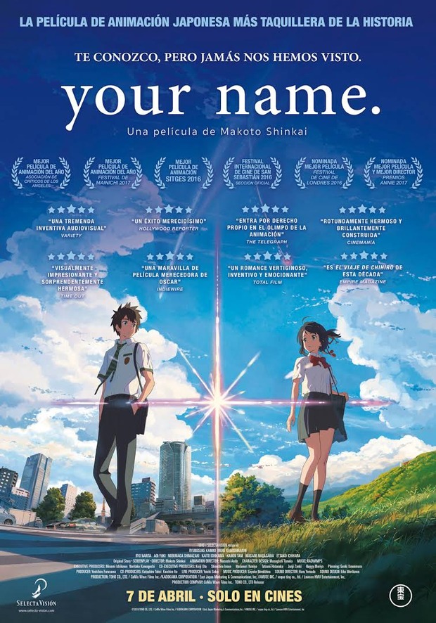 El Remake de Acción Real de (Your Name) encuentra director definitivo. 