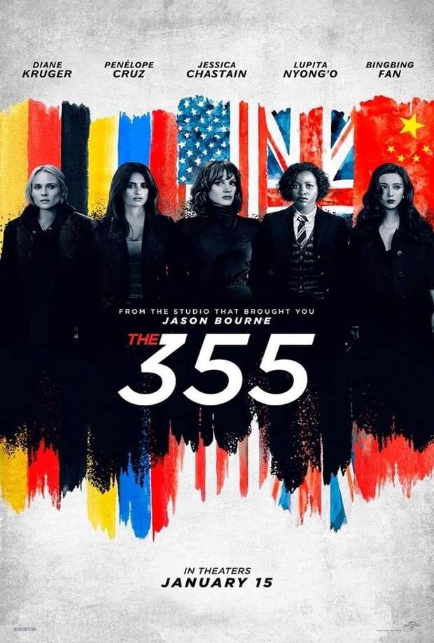 Póster con el Reparto de (The 355).