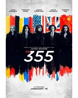 Póster con el Reparto de (The 355).